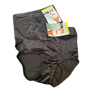 2- New Vintage JCPenney Underscore Firm Control Panties Panty Nylon Spandex Sz 6